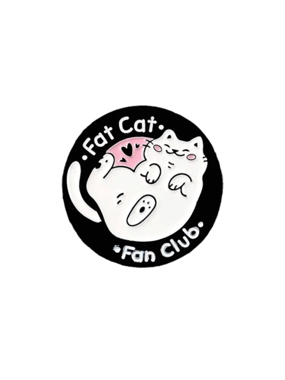 Fat Cat Fan Club Enamel Pin - Picture 1 of 3